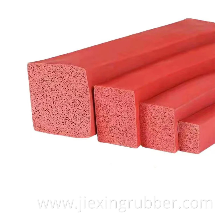 Heat Resistant Customized Silicone Rubber Foam Seal Strip